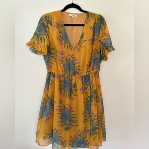 Madewell floral mini dress